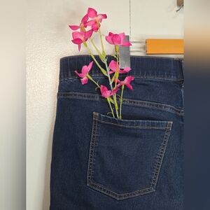 🌷Denver Hayes Women's Size 18 Plus Mid Rise Straight Leg Comfort Front Jeans